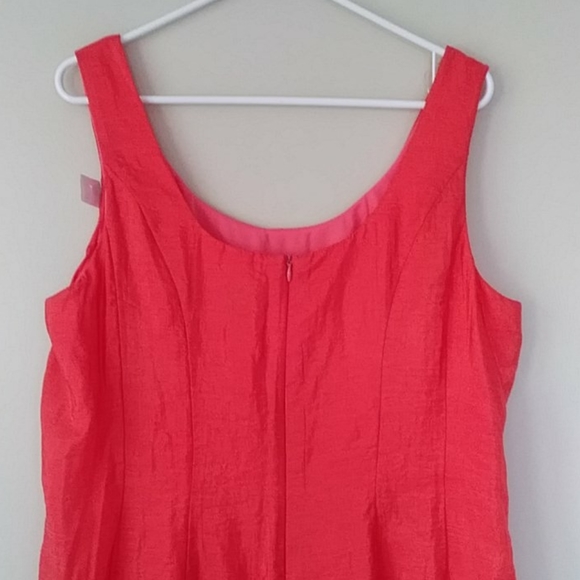 Aditi Lined Coral Dress Plus Size 16 - Picture 9 of 12